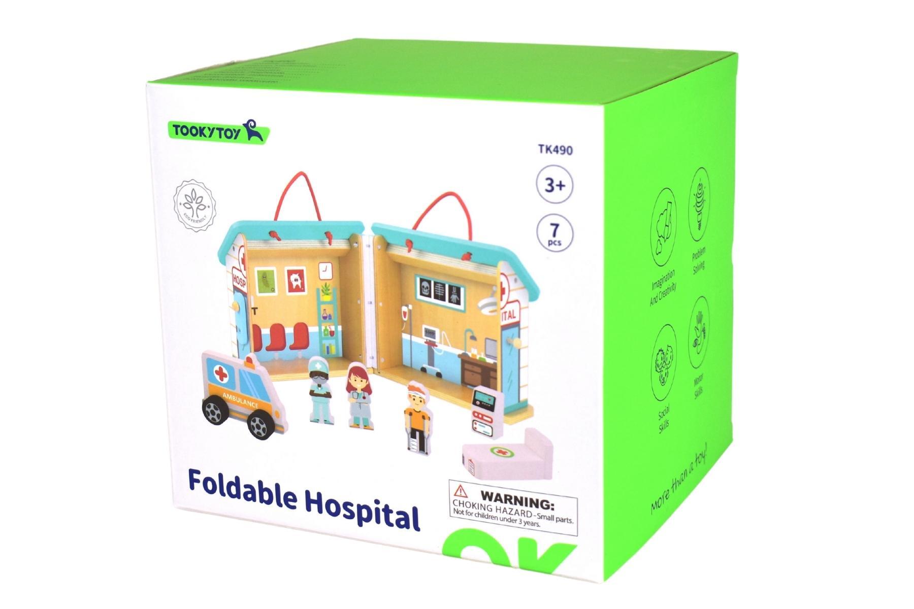 Tooky Toys Hospital Playset with Carry Box Atherton Juniors