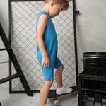 Cracked Soda: Ezra Romper Blue