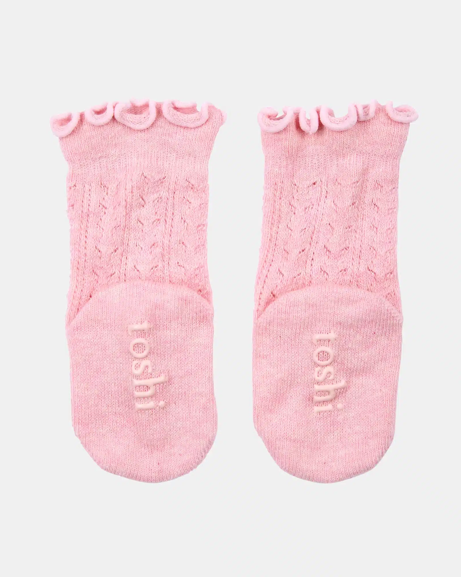 Toshi: Misty Rose Knee Frilly Lace Sock - Image 3