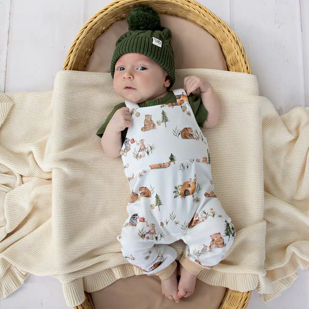 Snuggle Hunny: Bears Organic Snuggle Overalls - Image 4