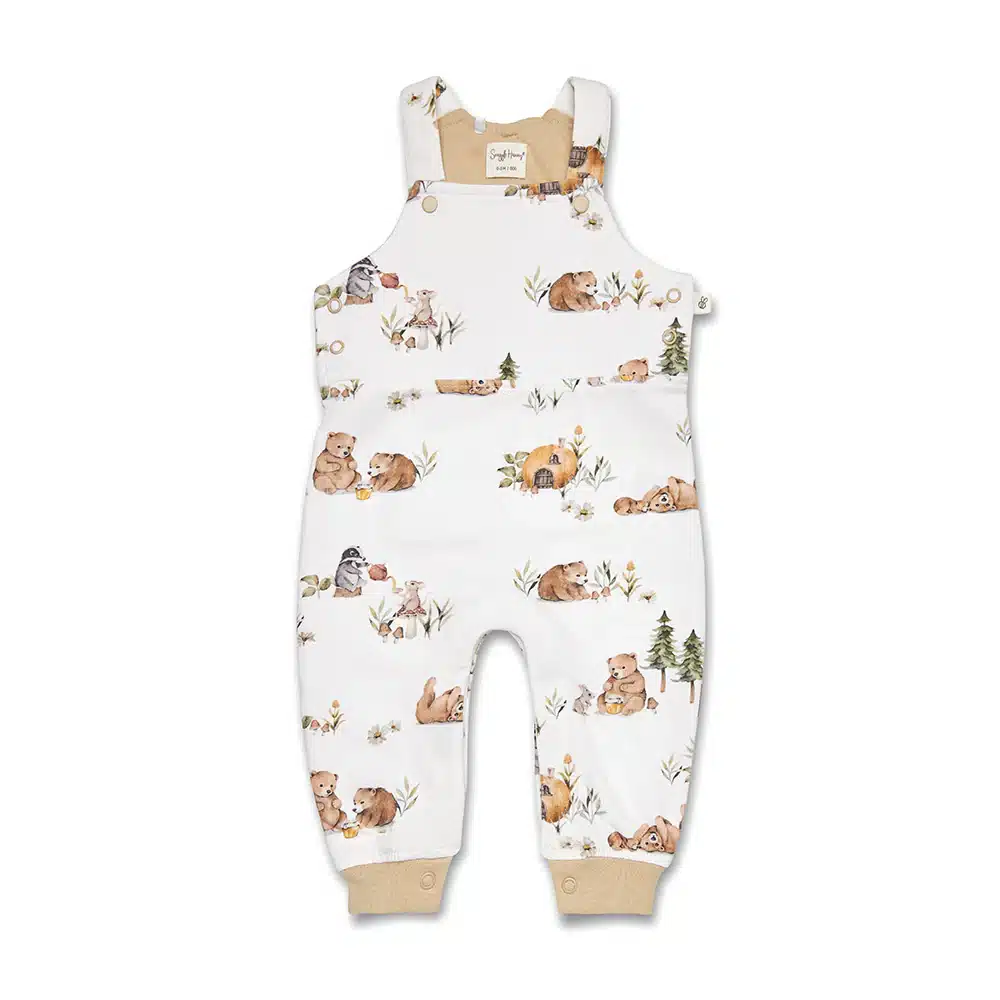 Snuggle Hunny: Bears Organic Snuggle Overalls - Image 5