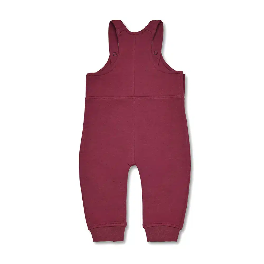 Snuggle Hunny: Raspberry Organic Joey Overalls - Image 2