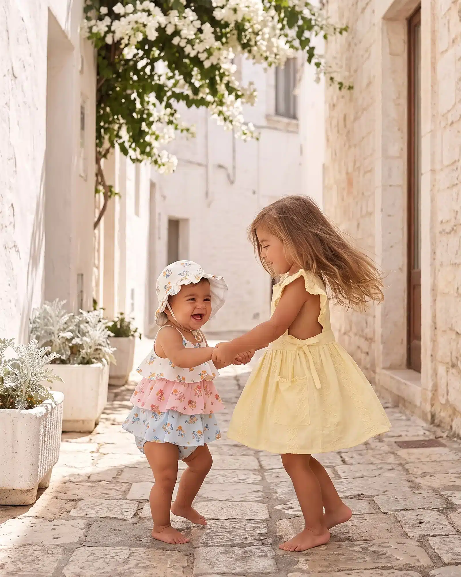 Toshi: Baby Pinafore Florence - Lemon - Image 4