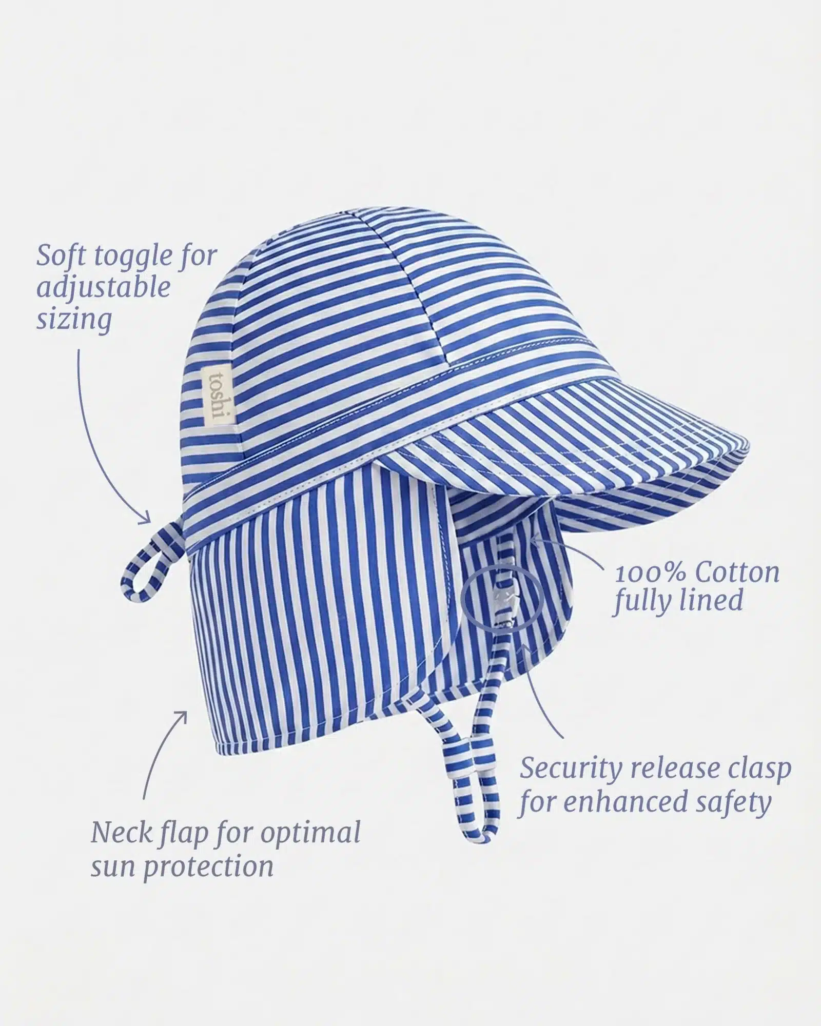 Toshi: Flap Cap Mini - Capri - Image 3