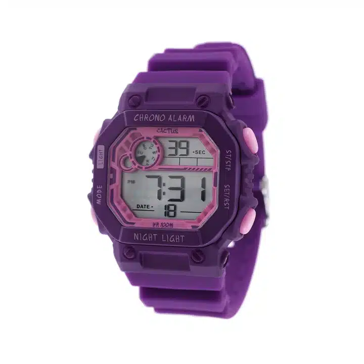 Cactus: Fiesta - Kids Digital Watch - Purple - Image 3