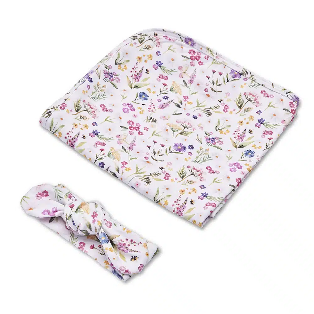 Snuggle Hunny: Gracie Jersey Wrap & Topknot set - Image 3