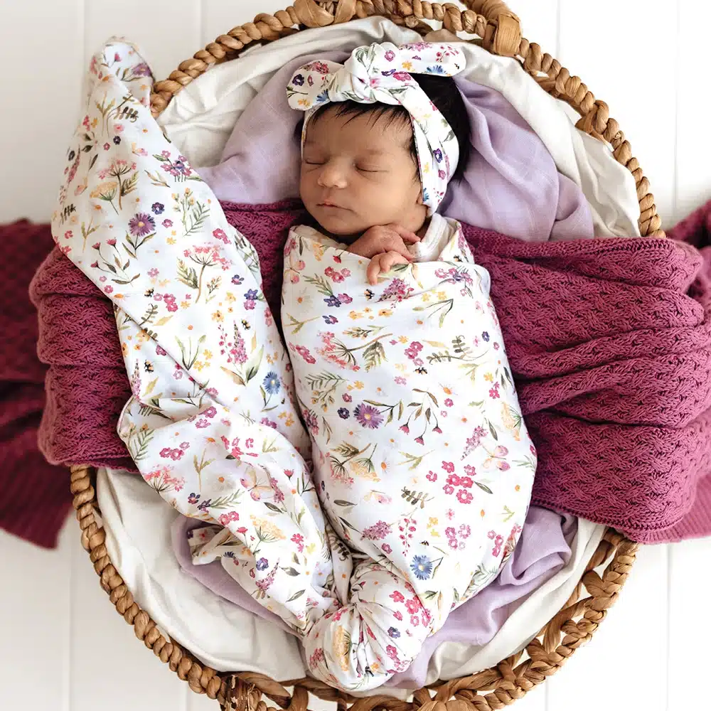 Snuggle Hunny: Gracie Jersey Wrap & Topknot set - Image 4