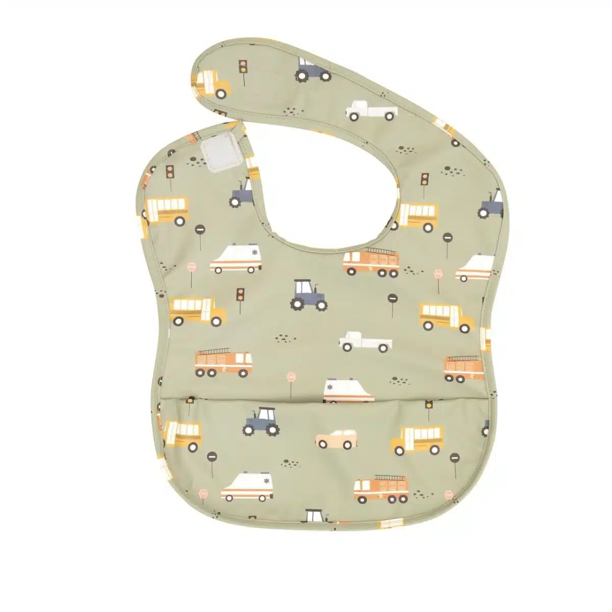 Recycled Pouch bib - Trucks - Image 2