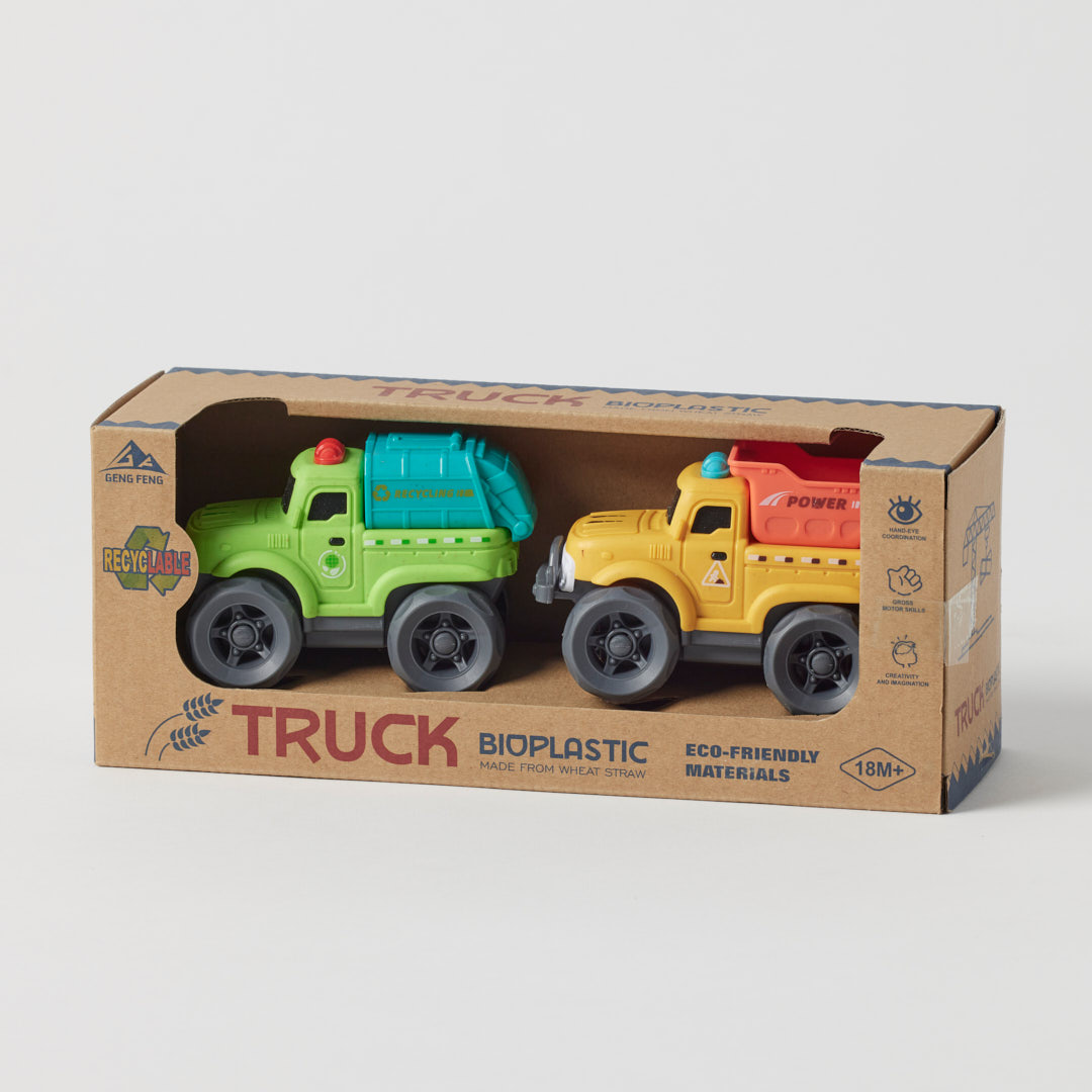 Jiggle & Giggle Bioplastic Utility Truck Set - Image 3